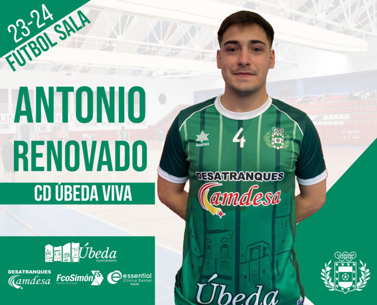 Antonio Lozano seguirá defendiendo la camiseta del Úbeda Viva FS