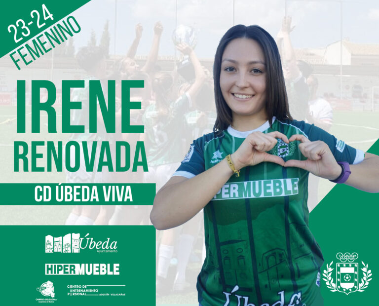 El Úbeda Viva seguirá contando con Irene Olmedilla