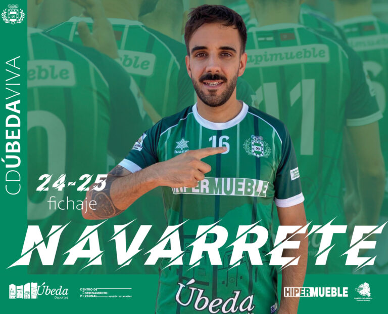 Navarrete firma con el Úbeda Viva