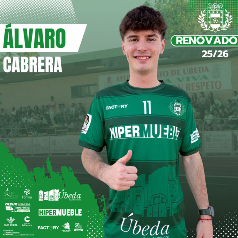Álvaro Cabrera seguirá la próxima temporada portando la camiseta del Úbeda Viva