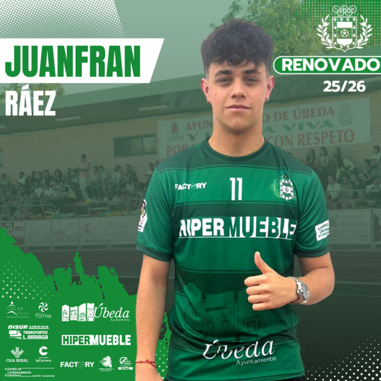 Juanfran Ráez renueva su compromiso con el Úbeda Viva