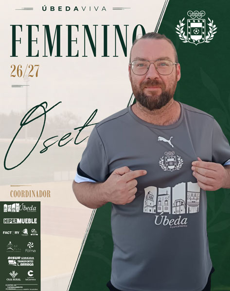 Pedro Oset coordinará el área femenina del Úbeda Viva